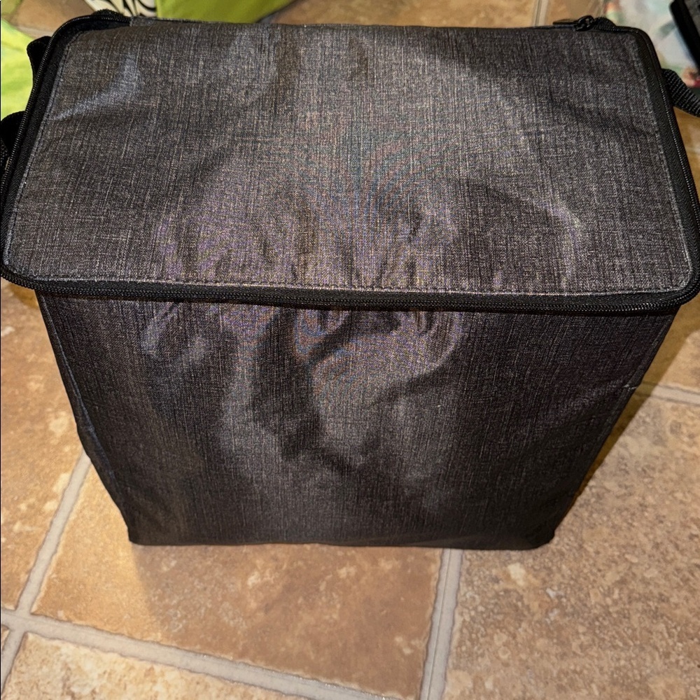 Thirty-One Signature Collection 31 LG Light Gray Black Insulated Bag - Picture 4 of 13